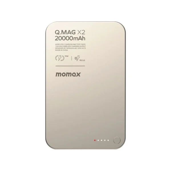 Momax Q.Mag X2 Magnetic Wireless Power Bank - 20000mAh