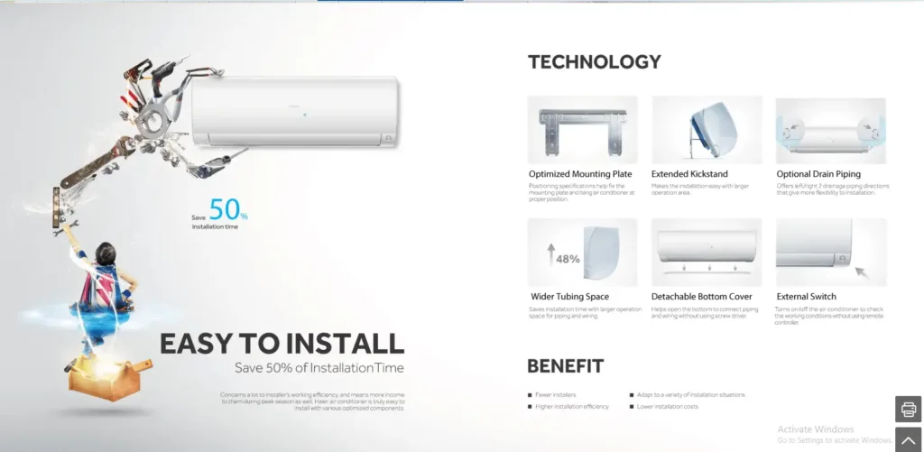 Haier 12turbocool 1 Ton Non-inverter Ac