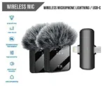 F15-2 Wireless Microphone 2 in 1 Collar Android and iphone
