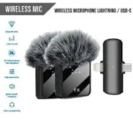 F15-2 Wireless Microphone 2 in 1 Collar Android and iphone