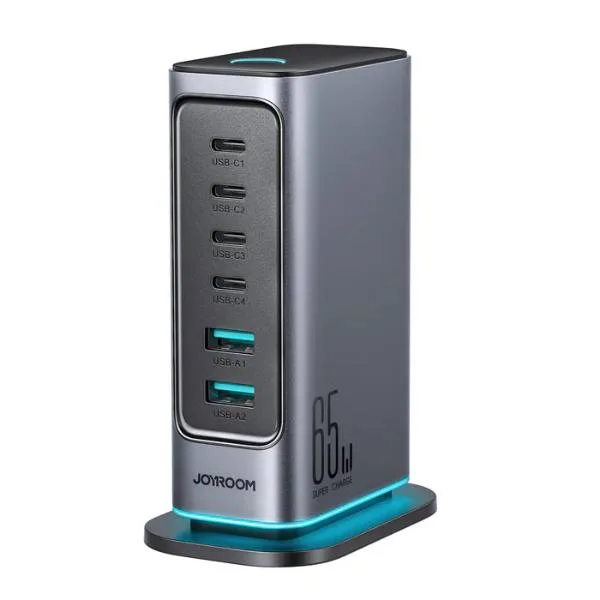 Joyroom JR-TCM02 6 in 1 65W Multi Port Charger 1
