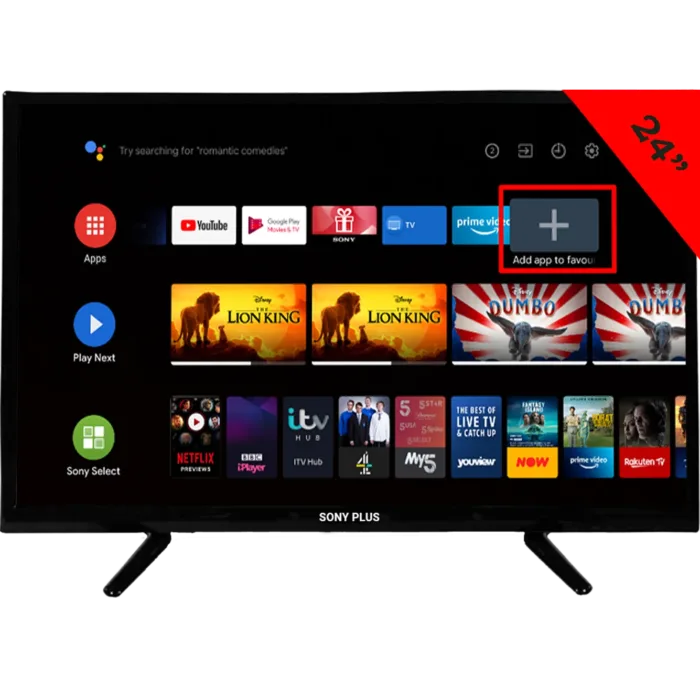 Sony Plus 24 Inch Double Glass Smart Android TV