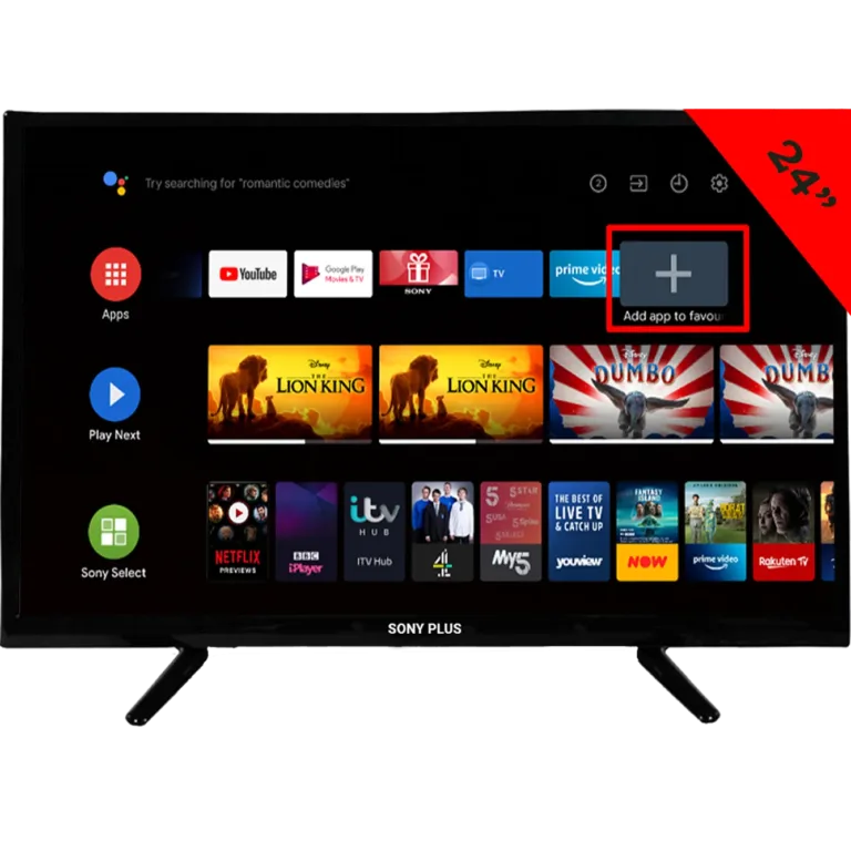 Sony Plus 24 Inch Double Glass Smart Android TV