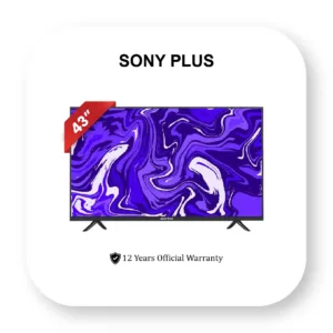 Sony Plus 43 Inch Frameless Smart Android LED TV price in Bangladesh is 21,490 BDT. Buy Sony Plus 43 Inch Frameless Smart Android LED TV at best Price in Bangladesh at Minion Gadgets BD
