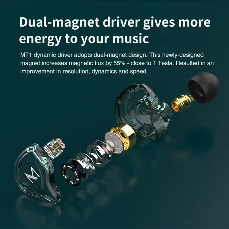 TRN MT1 Hi-FI 1DD Dynamic Earphone