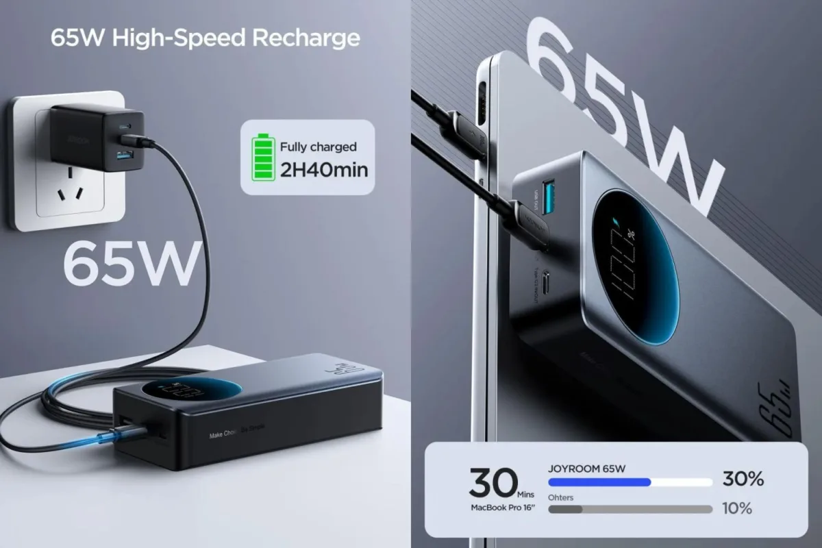 Joyroom JR-PBF05 65W Power Bank Price in Bangladesh